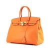 Bolso de mano Hermès  Birkin 35 cm en cuero epsom naranja - 00pp thumbnail