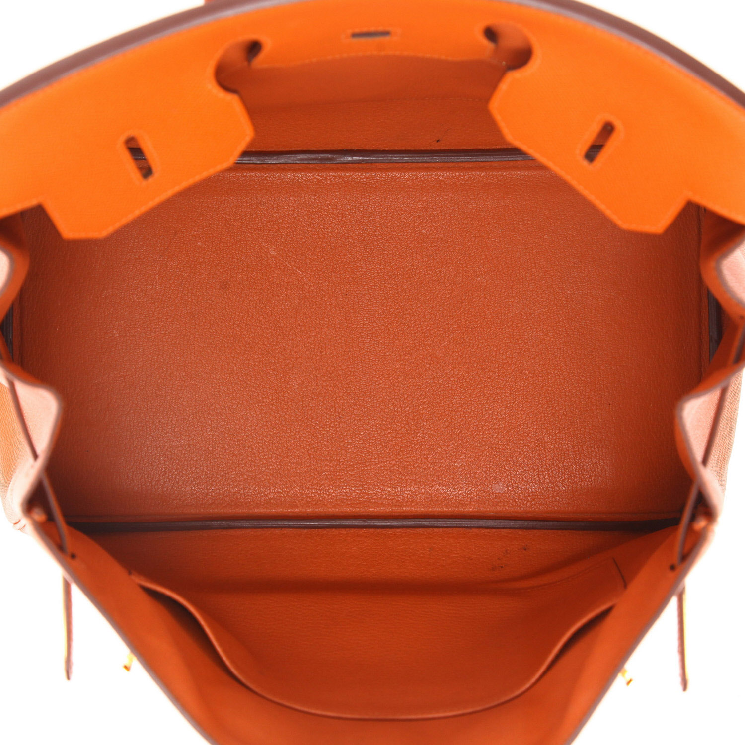 Borsa Hermès  Birkin 35 cm in pelle Epsom arancione - Detail D3