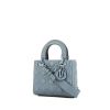Sac à main Dior  Lady Dior Edition Limitée en cuir cannage bleu - 00pp thumbnail