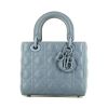 Sac à main Dior  Lady Dior Edition Limitée en cuir cannage bleu - 360 thumbnail