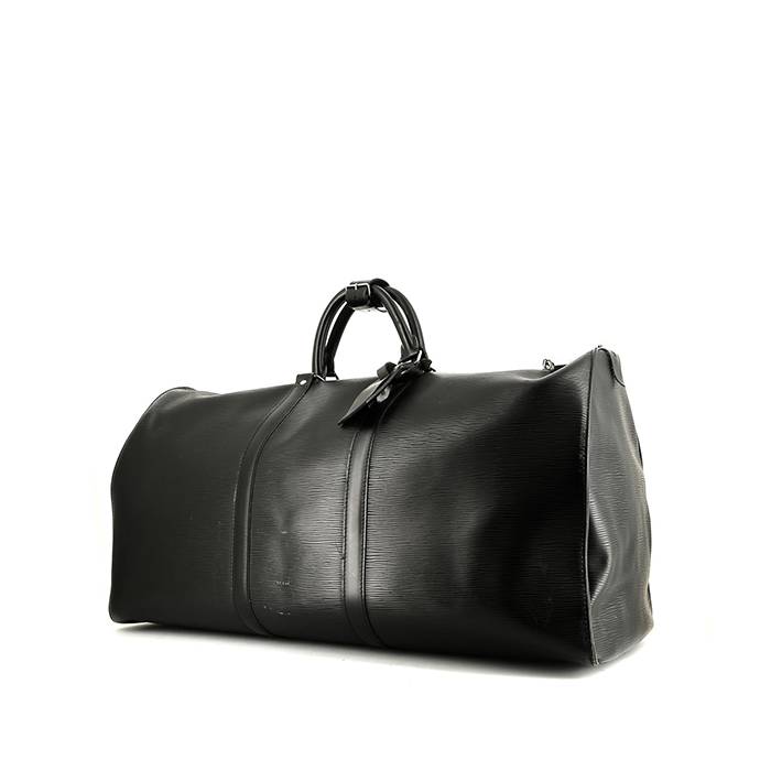 Louis Vuitton  Keepall 55 travel bag  in black epi leather  and black leather - 00pp