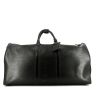 Bolsa de viaje Louis Vuitton  Keepall 55 en cuero Epi negro y cuero negro - 360 thumbnail