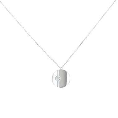 Cartier love necklace white gold best sale