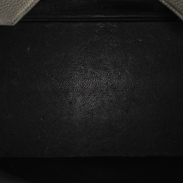 Bolsa de viaje Hermès  Haut à Courroies en cuero togo azul - Detail D2