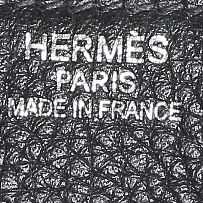 Hermès  Haut à Courroies travel bag  in blue togo leather - Detail D3