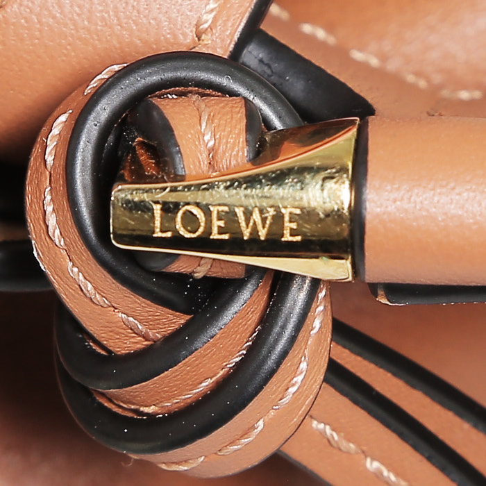 Borsa a tracolla Loewe  Horseshoe in pelle gold - Detail D3