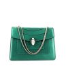 Bulgari  Forever large model  handbag  in green leather - 360 thumbnail
