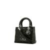 Bolso de mano Dior  Lady Dior en cuero cannage negro - 00pp thumbnail