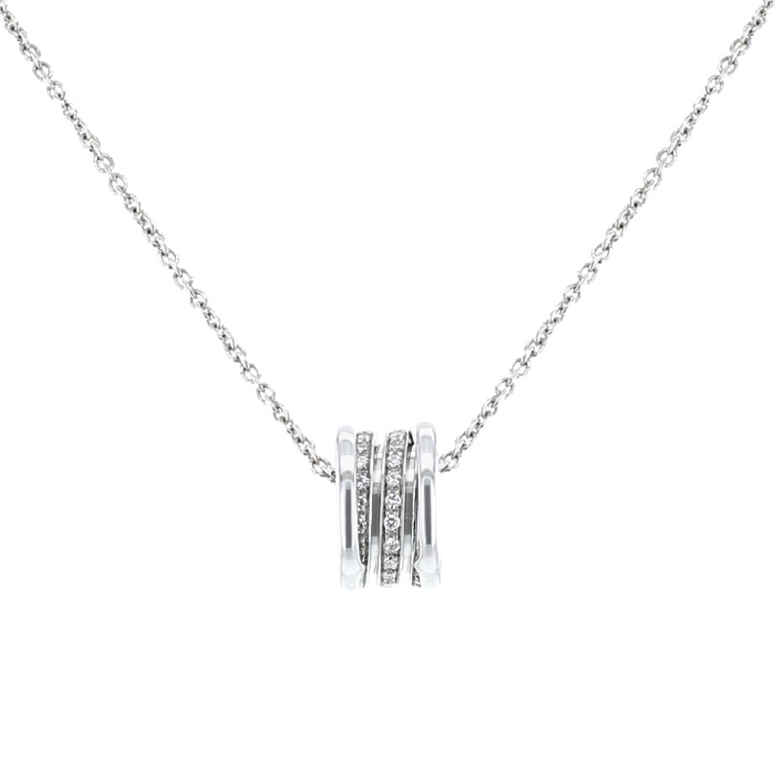 Bulgari B.Zero1 necklace in white gold and diamonds - 00pp