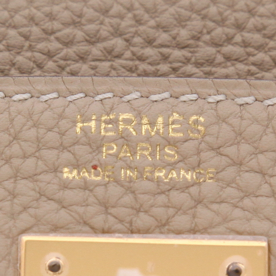 Borsa Hermès  Kelly 32 cm in pelle togo Trench - Detail D2
