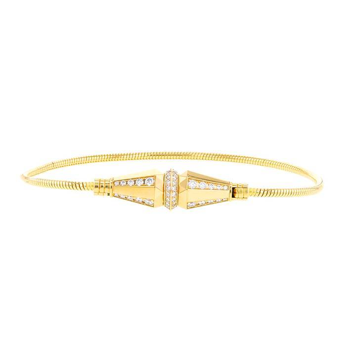 Boucheron Jack de Boucheron bracelet in yellow gold and diamonds - 00pp