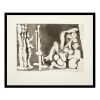 Pablo Picasso, "Peintre et modèle appuyé sur un coussin. 7 février 1964, I", eau-forte et aquatinte sur papier, signée et numérotée, de 1967 - 00pp thumbnail