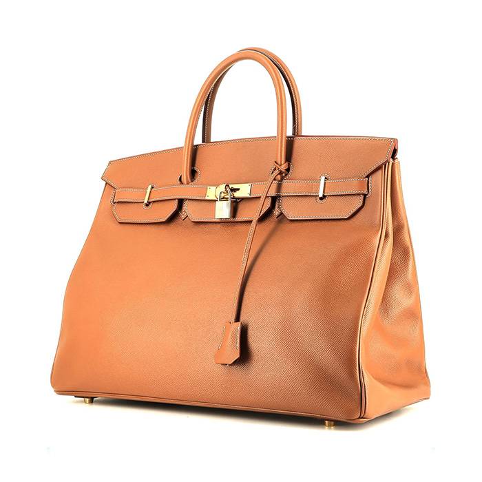 Hermès  Birkin 40 cm handbag  in gold epsom leather - 00pp