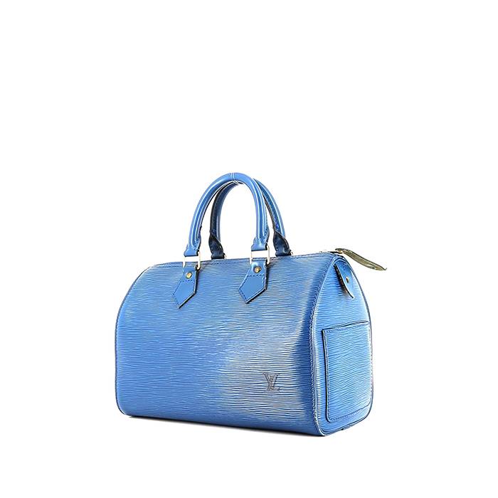 Bolso de mano Louis Vuitton  Speedy 25 en cuero Epi azul - 00pp