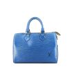 Sac à main Louis Vuitton  Speedy 25 en cuir épi bleu - 360 thumbnail