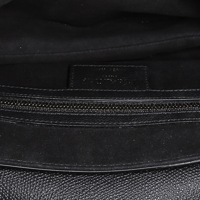 Bolso de mano Dior  Saddle en cuero negro - Detail D3