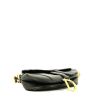 Dior  Saddle handbag  in black leather - Detail D5 thumbnail