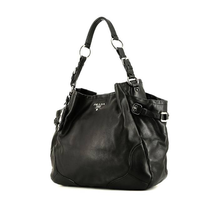 Prada   handbag  in black leather - 00pp
