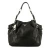 Prada   handbag  in black leather - 360 thumbnail