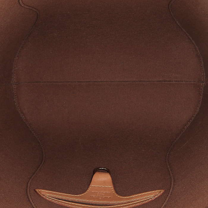 Sac à main Louis Vuitton  Ellipse grand modèle  en toile monogram marron et cuir naturel - Detail D2