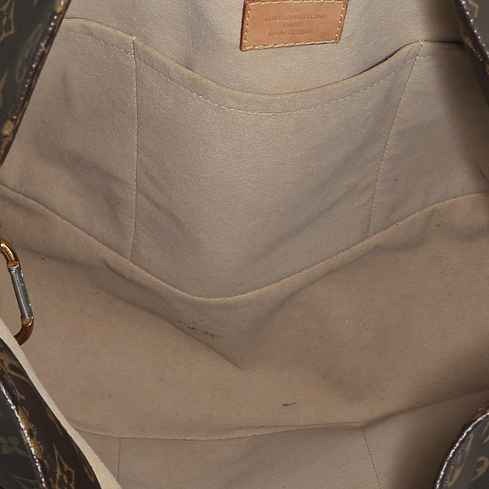 Borsa Louis Vuitton  Artsy modello medio  in tela monogram marrone e pelle naturale - Detail D2