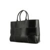 Bottega Veneta  Arco 48 shopping bag  in black intrecciato leather - 00pp thumbnail