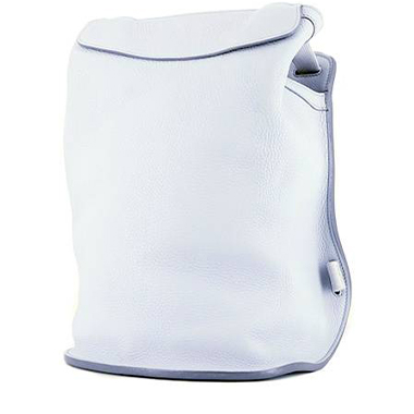 Sac à dos Hermès  Sherpa en cuir bleu Glacier