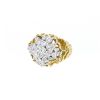 Vintage  ring in 14 carats yellow gold and diamonds - 00pp thumbnail