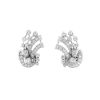 Vintage  earrings in platinium, white gold and diamonds - 00pp thumbnail