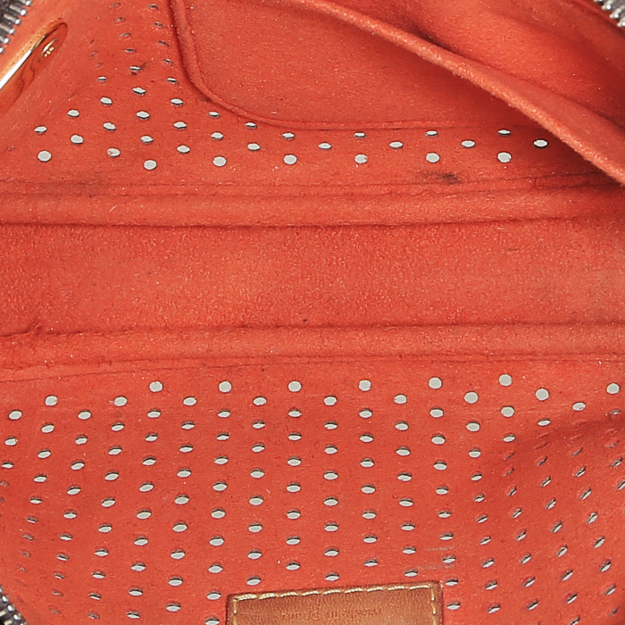 Pochette Louis Vuitton  Editions Limitées in tela monogram marrone e pelle naturale - Detail D2