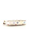Louis Vuitton  Editions Limitées pouch  in multicolor and white monogram canvas  and natural leather - Detail D4 thumbnail
