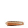 Borsa Chanel  Baguette in tela trapuntata marrone e pelle verniciata marrone - Detail D4 thumbnail