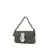 Fendi  Baguette handbag  in silver paillette  and silver leather - 00pp thumbnail