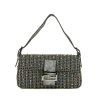 Fendi  Baguette handbag  in silver paillette  and silver leather - 360 thumbnail