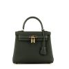 Hermès  Kelly 25 cm handbag  in dark green togo leather - 360 thumbnail