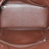 Hermes Haut à Courroies 32 cm handbag in chocolate brown leather taurillon clémence - Detail D2 thumbnail