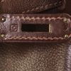 Hermes Haut à Courroies 32 cm handbag in chocolate brown leather taurillon clémence - Detail D4 thumbnail