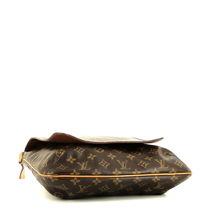 Louis Vuitton  Musette Salsa messenger bag  monogram canvas  and natural leather - Detail D4