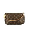 Louis Vuitton  Pochette accessoires pouch  in brown monogram canvas  and natural leather - 360 thumbnail