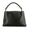 Louis Vuitton  Capucines large model  handbag  in black grained leather - 360 thumbnail