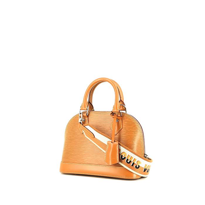Louis Vuitton  Alma BB shoulder bag  in gold epi leather  and gold leather - 00pp