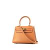 Hermès  Kelly 20 cm handbag  in gold Courchevel leather - 00pp thumbnail