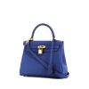 Hermès  Kelly 25 cm handbag  in bleu Royal togo leather - 00pp thumbnail