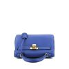 Borsa Hermès  Kelly 25 cm in pelle togo bleu Royal - 360 Front thumbnail