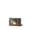 Baul Louis Vuitton  Petite Malle en lona Monogram marrón y cuero negro - 00pp thumbnail