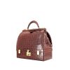 Hermès  Malette handbag  in brown crocodile - 00pp thumbnail