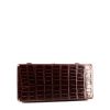 Hermès  Malette handbag  in brown crocodile - Detail D4 thumbnail