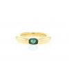 Cartier Ellipse ring in yellow gold and emerald - 360 thumbnail