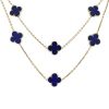 Van Cleef & Arpels Alhambra long necklace in yellow gold and lapis-lazuli - 00pp thumbnail
