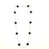 Van Cleef & Arpels Alhambra long necklace in yellow gold and lapis-lazuli - 360 thumbnail
